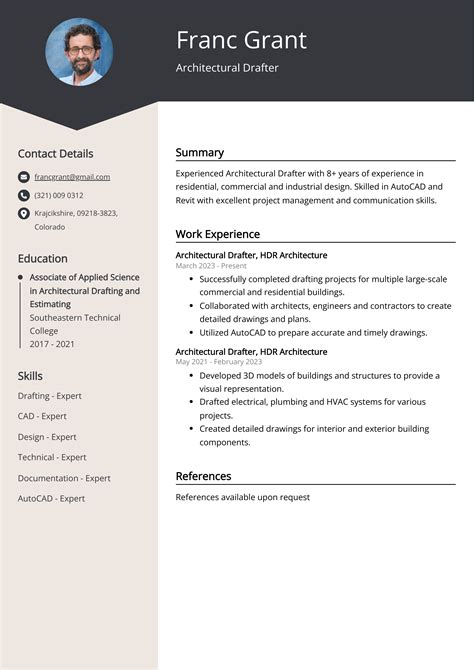 draftsperson resume examples|10 Draftsman Resume Examples For 2023 .